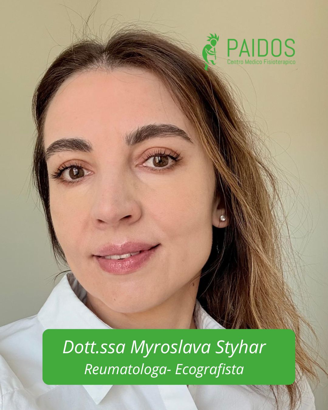 Dott.ssa Myroslava Styhar — Reumatologa ed Ecografista